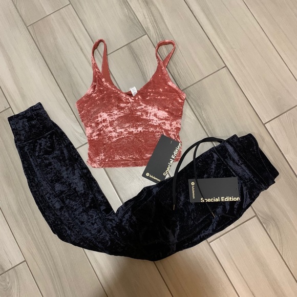 Lululemon Crushed Velvet Jogger Store 